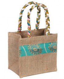 Fair Trade -Braided Box bag sari